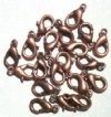 20 15mm Antique Copper Lobster Claw Clasps